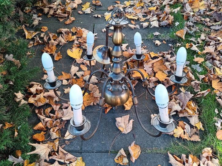 Set van 3 oude Vlaamse lusters, Antiek en Kunst, Antiek | Verlichting, Ophalen