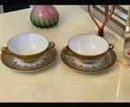 Karlsbader  porcelaine Limoges 2x tasse à soupe, Antiek en Kunst, Ophalen of Verzenden