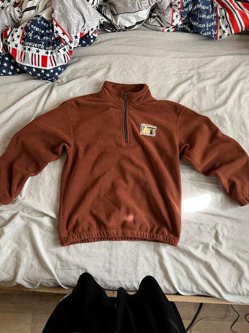 Lichtbruine Half Zip Up van 100% Katoen, Kleding | Heren, Heren-kledingpakketten, Zo goed als nieuw, Ophalen