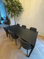 Zwarte Metalen Tafel van La Redoute, 50 tot 100 cm, 150 tot 200 cm, Gebruikt, Rechthoekig