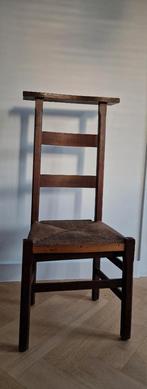 Vintage Stoel met rieten zitting anno 50-60, Huis en Inrichting, Stoelen, Ophalen, Gebruikt, Hout