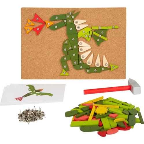 Hamerspel: Dino en natuur, Kinderen en Baby's, Speelgoed | Houten speelgoed, Nieuw, Ophalen of Verzenden