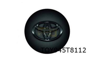 Toyota Aygo (7/14-) Naafdeksel groot (mat zwart/embleem glan