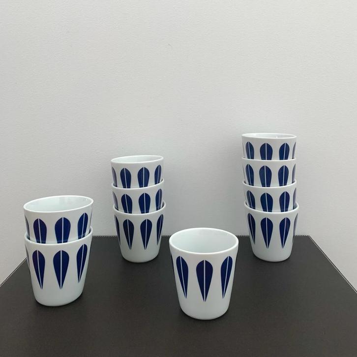 Set van 10 kopjes LUCIE KAAS Clausen Collection van Skotte, Huis en Inrichting, Keuken | Servies, Nieuw, Kop(pen) en/of Schotel(s)