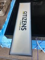 Verlicht  reclamebordje, Ophalen