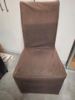 4 stoelen met stoelhoes, Ophalen, Gebruikt, Hout