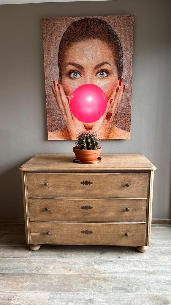 Mooie massief eiken antieke commode met 3 laden, Antiek en Kunst, Antiek | Meubels | Kasten, Ophalen