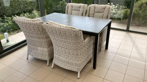 Terraszetels, Tuin en Terras, Tuinstoelen, Zo goed als nieuw, Kunststof, Ophalen