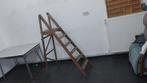 oude houten ladder 6 treden in perfecte staat LEVERING, Ophalen of Verzenden, Gebruikt