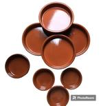 8 terra cotta ovenpotjes, Huis en Inrichting, Ophalen of Verzenden, Zo goed als nieuw, Schaal of Schalen