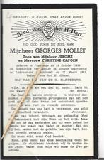 oorlogsl. bidprentje georges, Enlèvement ou Envoi, Image pieuse