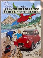 Citroën 2CV reclamefolder - met Kuifje, Ophalen, Eén stripboek, Zo goed als nieuw, Hergé.