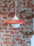 Vintage hanglamp met uitstraling!, Ophalen, Gebruikt, Glas, Minder dan 50 cm