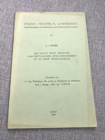 E. I. Strubbe/... Carnets de guerre de la Flandre…., Enlèvement ou Envoi, Comme neuf