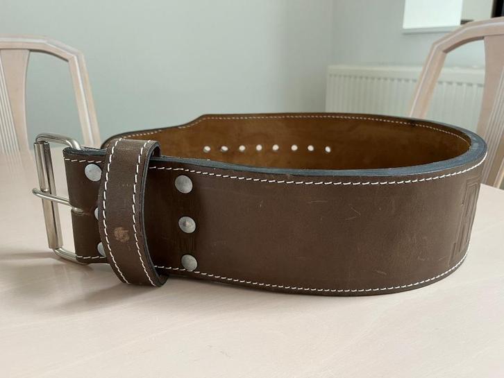 Lifting belt reeva buffelleer - halterriem, Sport en Fitness, Fitnessmaterialen, Zo goed als nieuw, Halterriem, Benen, Rug, Ophalen