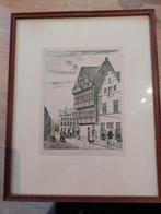 Tekening van Jozef Linnig van neuzestraat te Antwerpen, Antiek en Kunst, Ophalen