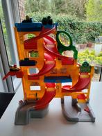 Fisher Price racebaan met 3 originele wagentjes, Gebruikt, Ophalen, Racebaan