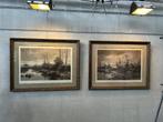 2x grote kaders met glas - Ernest Stanton, Ophalen