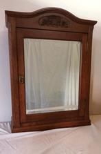 Armoire murale à miroir antique en chêne, Enlèvement