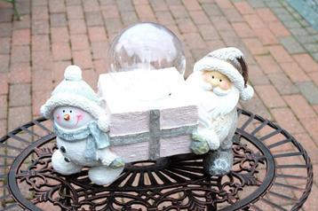 Kerstman + sneeuwpop lichtgevende kerstdecoratie beschikbaar voor biedingen