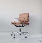 Vitra eames ea 217 chroom camel leder, Huis en Inrichting, Ophalen of Verzenden, Zo goed als nieuw, Zwart, Bureaustoel