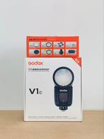 Godox v1 Canon speedlight + AK-R1 accessoire kit, Audio, Tv en Foto, Foto | Flitsers, Ophalen, Zo goed als nieuw, Canon, Kantelbaar