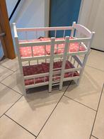 Dubbel poppenbed met laddertje, Kinderen en Baby's, Speelgoed | Poppen, Ophalen, Zo goed als nieuw