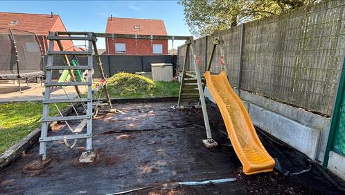 Schommel Wickey met glijbaan en klimaanbouw Smart Shake, Kinderen en Baby's, Speelgoed | Buiten | Speeltoestellen, Gebruikt, Glijbaan