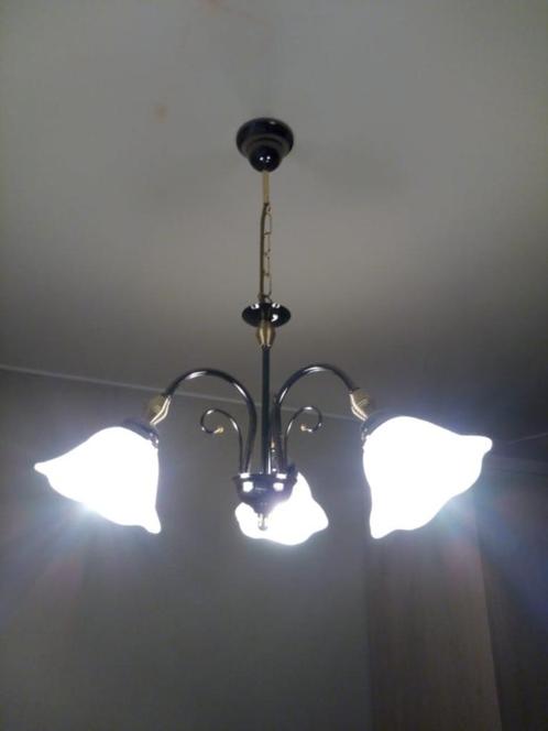 Kroonluchter met 3 lampen, Huis en Inrichting, Lampen | Kroonluchters, Ophalen