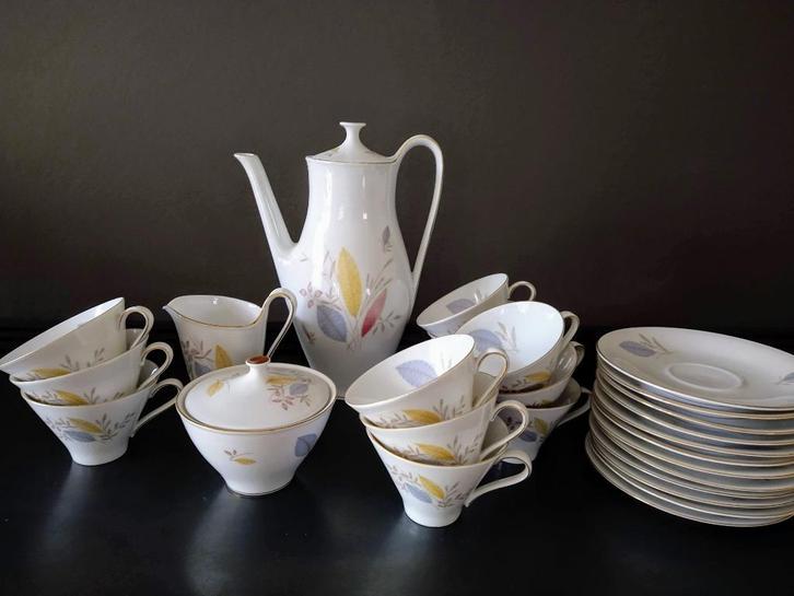 Koffieservies Bavaria Wunsiedel- vintage - intact ! - 12 p, Antiek en Kunst, Antiek | Porselein, Ophalen