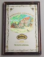Spiegel Britvic 34x49cm houten kader, Ophalen of Verzenden, Gebruikt, Reclamebord, Plaat of Schild