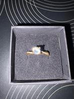 Gouden 750/1000 18k Damen Ring met diamant, Bijoux, Sacs & Beauté, Bagues, Neuf, Or, Or, 17 à 18