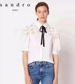 Sandro blouse maat M, Vêtements | Femmes, Blouses & Tuniques, Comme neuf, Taille 38/40 (M), Envoi, Blanc