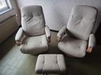 Relax zetels, Huis en Inrichting, Ophalen, Gebruikt, Leer, 75 tot 100 cm