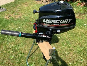 Buitenboordmotor Mercury 3,5 pk, Watersport en Boten, Ophalen, Minder dan 5 pk, Viertaktmotor, Zo goed als nieuw
