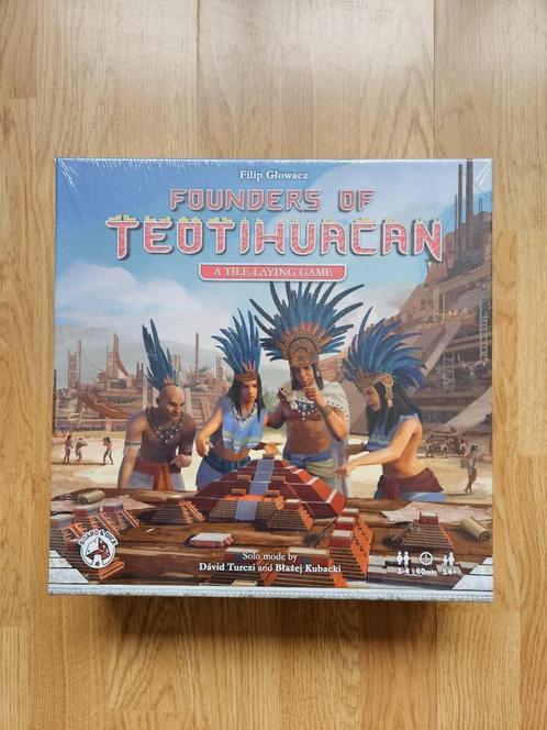 Founders of Teotihuacan nieuw in verpakking, Hobby en Vrije tijd, Gezelschapsspellen | Bordspellen, Nieuw, Een of twee spelers