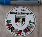Sticker: carnaval Blankenberge karnavalist, Verzamelen, Ophalen of Verzenden, Zo goed als nieuw, Bedrijf of Vereniging