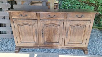 Buffet en chêne massif, 25 à 50 cm, 150 à 200 cm, Comme neuf, Enlèvement