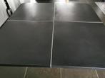 Table cuir noir