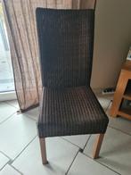 6 originele Loom Stoelen, Huis en Inrichting, Stoelen, Ophalen, Overige materialen, Bruin, Zo goed als nieuw
