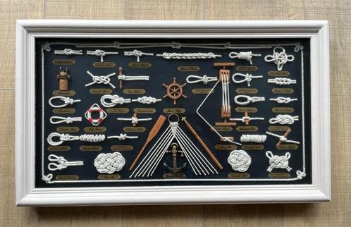 Prachtige kader met scheepsknopen 48 x 73 cm, Huis en Inrichting, Woonaccessoires | Wanddecoraties, Ophalen