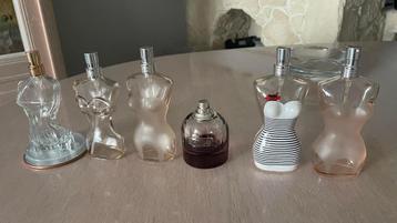 JEAN PAUL GAULTIER lege PARFUMflesjes, Verzamelen, Ophalen of Verzenden, Gebruikt, Parfumfles