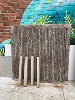Tuintafel teak/ alu, Tuin en Terras, Ophalen, Gebruikt, Vierkant, Teakhout