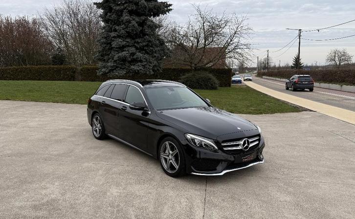Mercedes C 200d Pack AMG ** LED - Leder ** GAR 12M, Auto's, Mercedes-Benz, Bedrijf, Te koop, C-Klasse, ABS, Airbags, Airconditioning