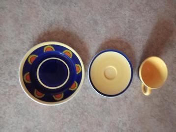 Ontbijtbord + Tas + Ondertas ( 4x ) beschikbaar voor biedingen