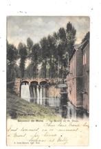 St-Denis NA10: Souvenir van Mons. De molen 1901, Verzenden, Voor 1920, Gelopen, Henegouwen
