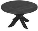 Salon tafel, Huis en Inrichting, Tafels | Salontafels, Gebruikt, Minder dan 50 cm, Eikenhout, Rond