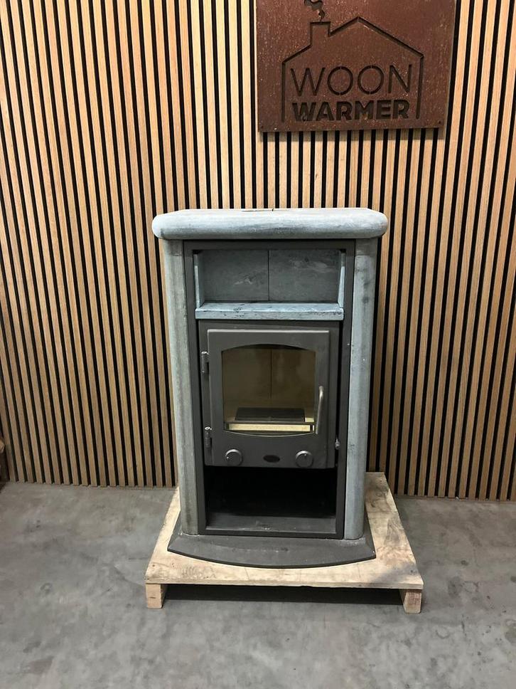 25062 Speksteenkachel Nagykun 7kw, Huis en Inrichting, Kachels, Gebruikt, Vrijstaand, Houtkachel, Hout, Ophalen