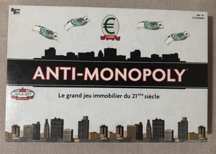 Anti-Monopoly – Jeu complet en français, Hobby en Vrije tijd, Gezelschapsspellen | Bordspellen, Zo goed als nieuw, Een of twee spelers