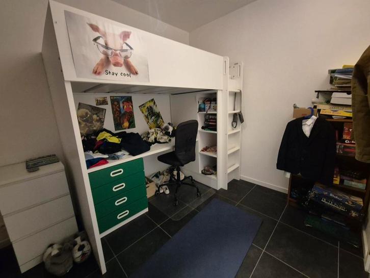 Hoogslaper Ikea Smästad 90x200cm., Huis en Inrichting, Slaapkamer | Stapelbedden en Hoogslapers, Hoogslaper, Ophalen